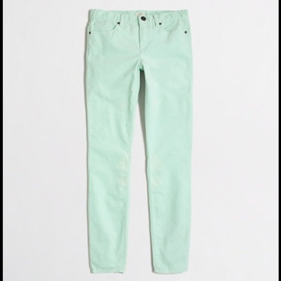 J. Crew Denim - J. Crew mint toothpick skinny jeans